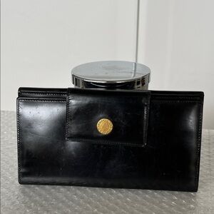 Bulgari Black Patent Leather Wallet